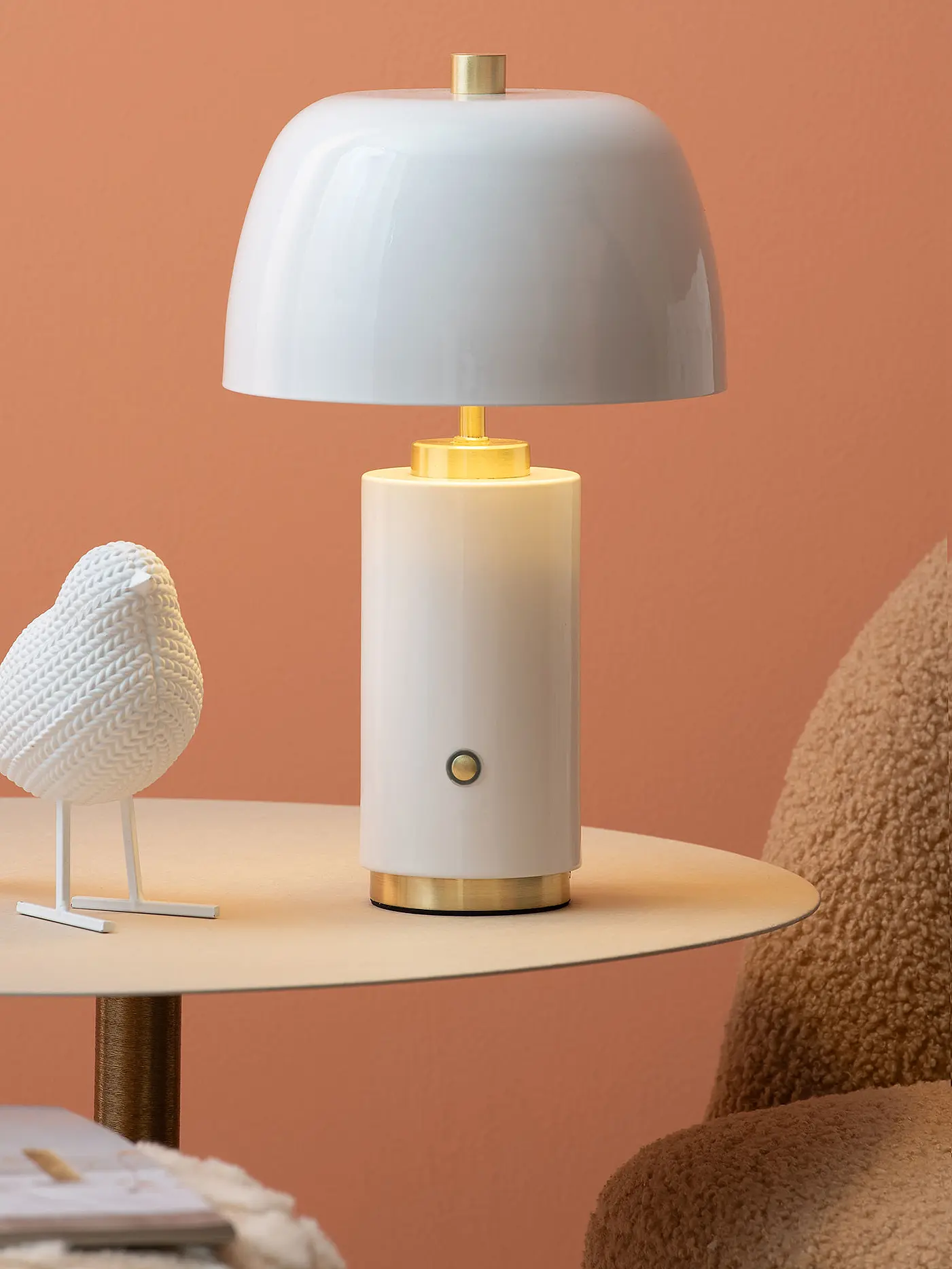 LEITMOTIV | LED Tischlampe FREYA Iron White | 